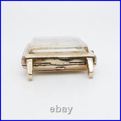 Longines 10K Yellow Gold Filled Cal 370 Tank Manual Watch 25 x 41mm Parts Repair