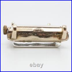 Longines 10K Yellow Gold Filled Cal 370 Tank Manual Watch 25 x 41mm Parts Repair