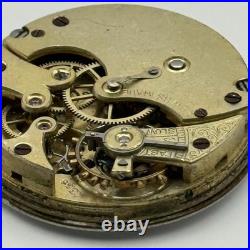 Longines 13.56 Watch Movement Antique Swiss Manual Wind Parts Repair 30.3mm