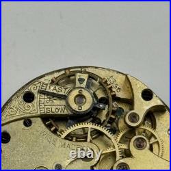 Longines 13.56 Watch Movement Antique Swiss Manual Wind Parts Repair 30.3mm
