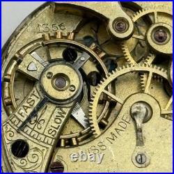 Longines 13.56 Watch Movement Antique Swiss Manual Wind Parts Repair 30.3mm
