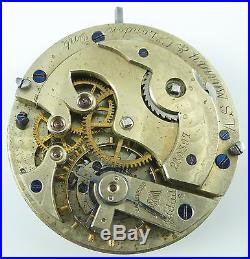 Longines Pocket Watch Movement Fully Jeweled, High-Grade Parts Repair