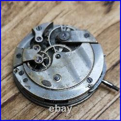 Longines for Tiffany & Co New York Pocket Watch Movement to Repair (E106)