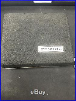 Lot 2 RARE Vintage Zenith Defy Time Command Analog LED Watch With Box Parts Repair