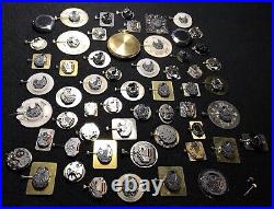 Lot 57 Watch Movements & Dials Faces For Parts / Repair / Crafting / Artwork