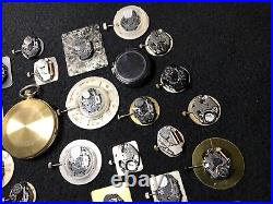 Lot 57 Watch Movements & Dials Faces For Parts / Repair / Crafting / Artwork