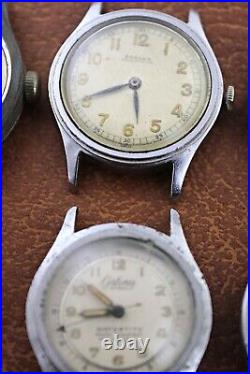 Lot 6 Vintages Watches For Parts or Repair (AS IS) Certina, Elgin and others