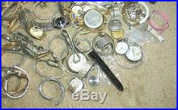 Lot Of 100+ Vintage & Modern Wrist Watches Mens Womens Timex As Is Parts Repair