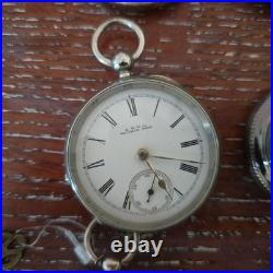 Lot Of 11 Pocket Watches-Mixed Brands And Sizes For parts/ Repair