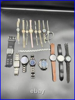 Lot Of 17 Vintage & Modern Watch Lot for Parts or Repair