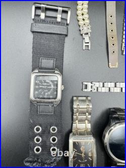 Lot Of 17 Vintage & Modern Watch Lot for Parts or Repair