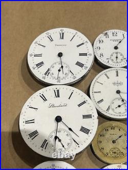 Lot Of 22 Mixed Pocket Watch Movements All For Repair/parts Elgin Waltham Others