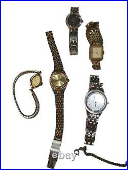 Lot Of 23 Vintage & Recent Men & Women's Watch Lot For Parts Or Repair As Is