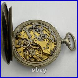 Lot Of 3 Lip & Others Pocket Watch Open Face Chronographs Repair/parts