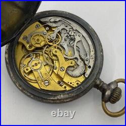 Lot Of 3 Lip & Others Pocket Watch Open Face Chronographs Repair/parts