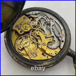 Lot Of 3 Lip & Others Pocket Watch Open Face Chronographs Repair/parts