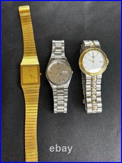 Lot Of 3 Seiko Watches Quartz Japan-For Repair Or Parts