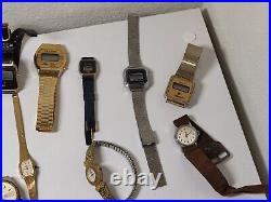 Lot Of 30+ Vintage Watches Gruen Timex Giano JJ Harman Elgin Parts Repair