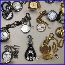 Lot Of 40 Assorted Pocket Watches Untested Vintage New Parts Repair Good