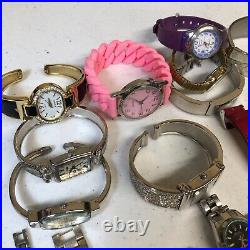 Lot Of 40 Assorted Womens Watches Untested Vintage New Parts Repair Good