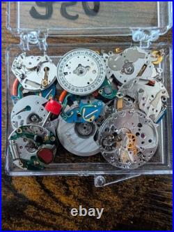 Lot Of Cartier Movements And Parts For Ladies Watches For Parts Or Repairs