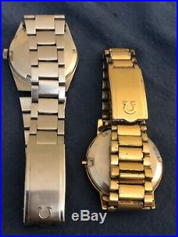 Lot Of Two Omega Geneve Swiss Watches Repair Parts