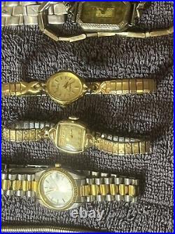 Lot Of Watches, Cases, And Parts For Repair And Resale Antique/Modern