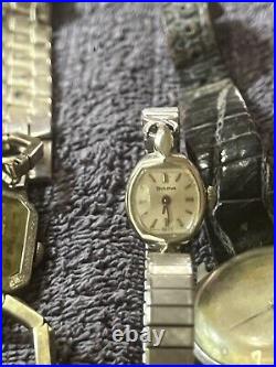 Lot Of Watches, Cases, And Parts For Repair And Resale Antique/Modern