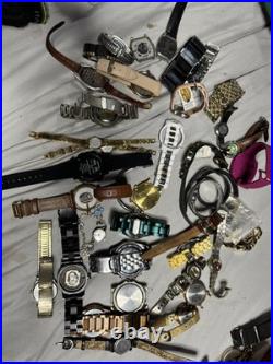 Lot Of Watches Some Work For Parts Of Repair AS-IS Radu Tag Nixon Vintage