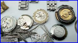 Lot Vintage ROLEX CASIO Bracelet Clasp parts and other movement for part/repair