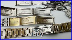 Lot Vintage ROLEX CASIO Bracelet Clasp parts and other movement for part/repair