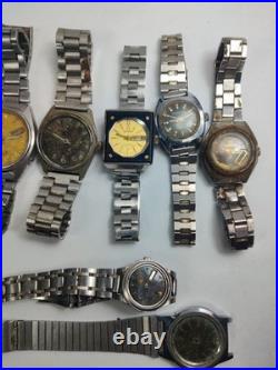Lot of 11 Automatic Watches for Parts/Repair Mixed Brands Seiko, Romer, Omex