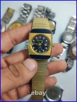 Lot of 11 Automatic Watches for Parts/Repair Mixed Brands Seiko, Romer, Omex