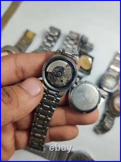Lot of 11 Automatic Watches for Parts/Repair Mixed Brands Seiko, Romer, Omex