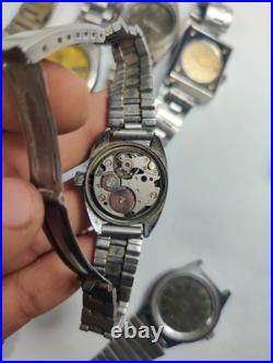 Lot of 11 Automatic Watches for Parts/Repair Mixed Brands Seiko, Romer, Omex