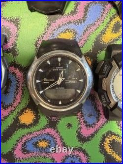 Lot of 11 Timex Armitron Casio Ana-Digi Watches Parts Repair No Bands Working
