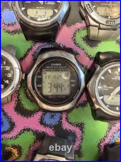 Lot of 11 Timex Armitron Casio Ana-Digi Watches Parts Repair No Bands Working