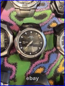 Lot of 11 Timex Armitron Casio Ana-Digi Watches Parts Repair No Bands Working