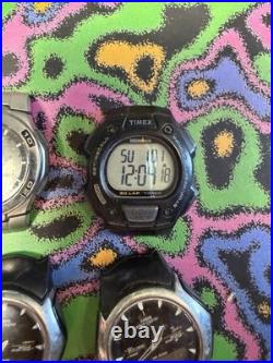 Lot of 11 Timex Armitron Casio Ana-Digi Watches Parts Repair No Bands Working