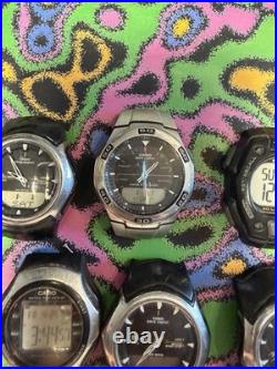 Lot of 11 Timex Armitron Casio Ana-Digi Watches Parts Repair No Bands Working