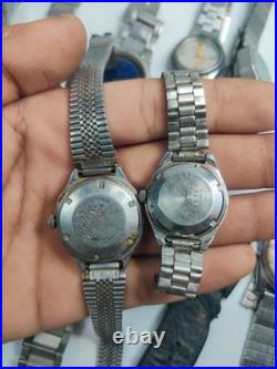 Lot of 12 Automatic Watches for Parts/Repair 6 Seiko Women's + Mixed Brands