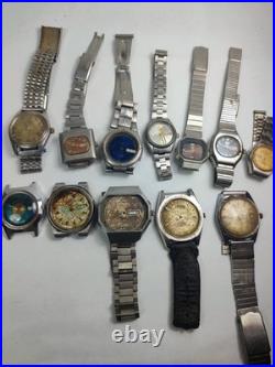 Lot of 12 Automatic Watches for Parts/Repair 6 Seiko Women's + Mixed Brands