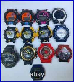 Lot of 13 Casio G-Shock Watches All Working No Straps For Parts or Repair Lot of 13 Casio G-Shock Watches All Working No Straps For Parts or Repair