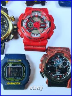 Lot of 13 Casio G-Shock Watches All Working No Straps For Parts or Repair Lot of 13 Casio G-Shock Watches All Working No Straps For Parts or Repair