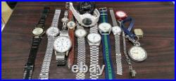 Lot of 14 Watches for Parts/Repair JUNK Condition Mixed Brands & Models WM121