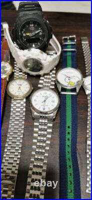 Lot of 14 Watches for Parts/Repair JUNK Condition Mixed Brands & Models WM121