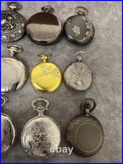 Lot of 15 Pocket Watches For Parts or Repair Not Working