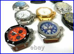 Lot of 15 SWISS LEGEND Trimix Chronograph Watch Faces Dials Parts Repair AS IS