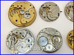 Lot of 17 Vintage Elgin Pocket Watch Faces For Repurpose Repair Parts BROKEN