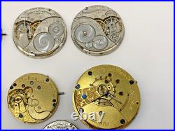 Lot of 17 Vintage Elgin Pocket Watch Faces For Repurpose Repair Parts BROKEN
